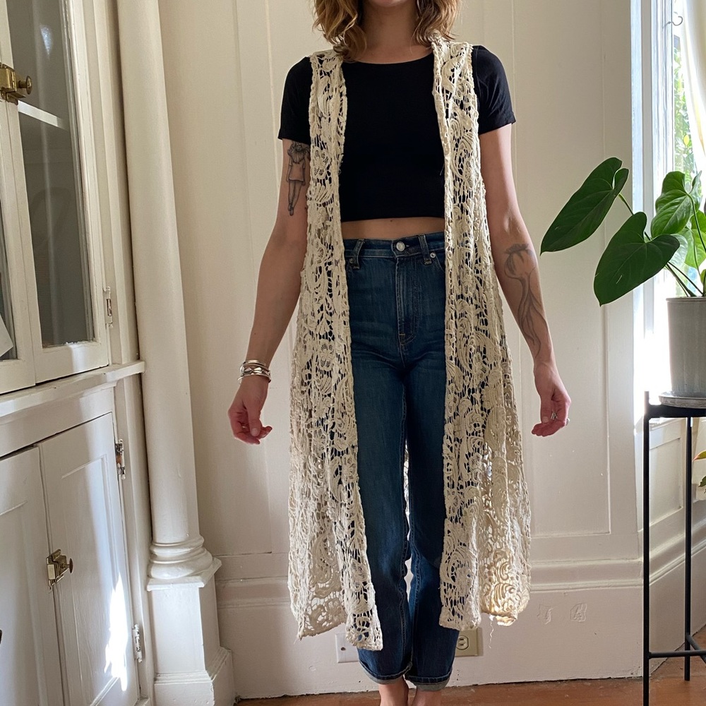 Long Lace Vest